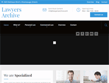 Tablet Screenshot of lawyersarchive.com